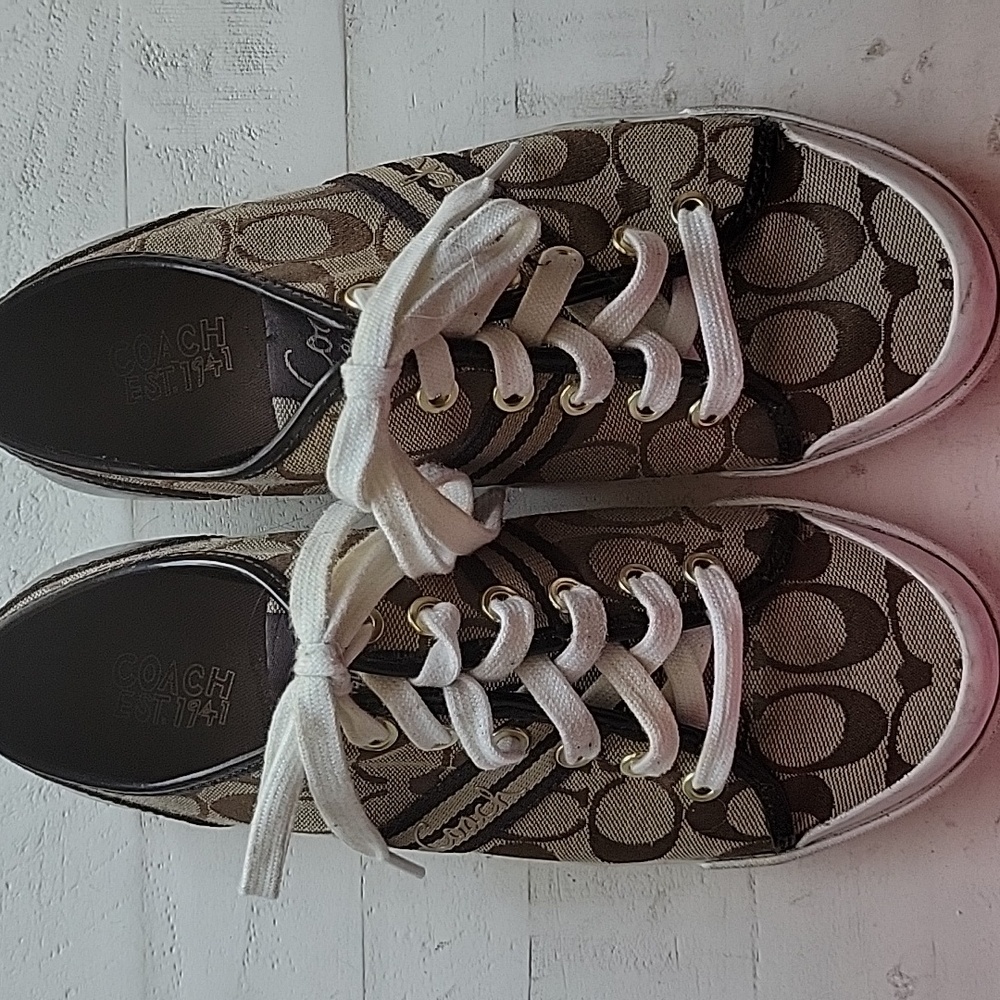 Coach Signature Canvas Sneakers